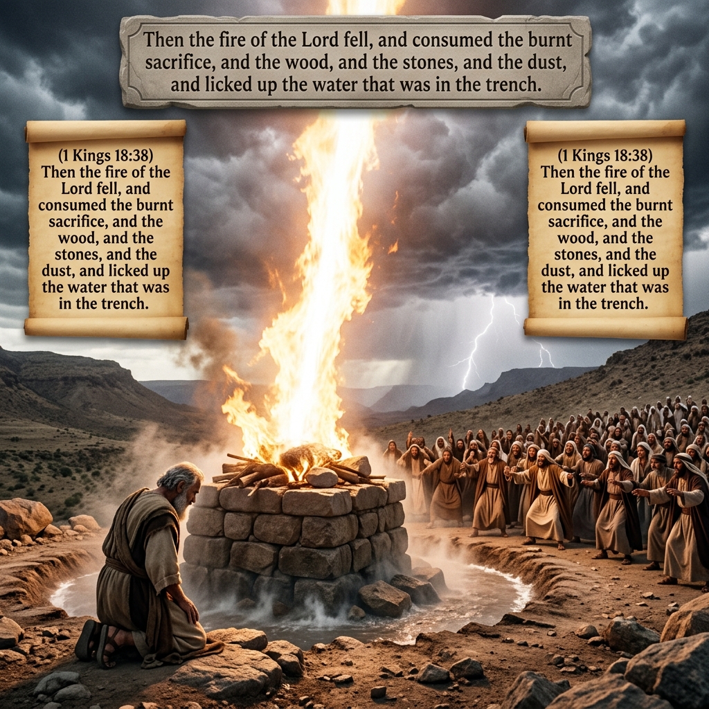 Elijah and fire from heaven — 1 Kings 18