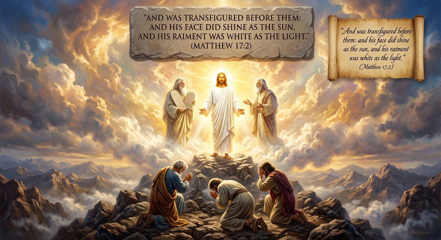 The Transfiguration of Jesus on the mountain — Matthew 17