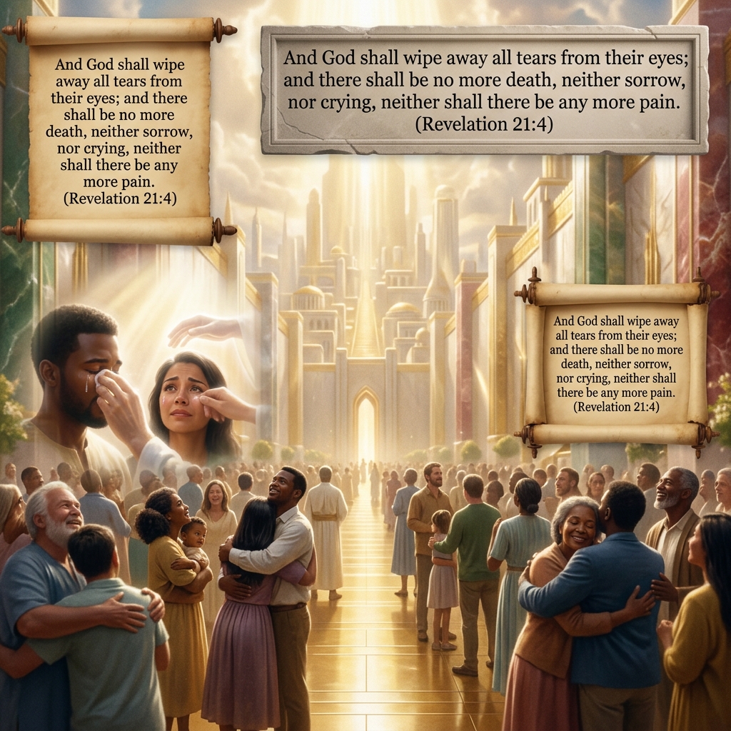 No more tears — Revelation 21:4