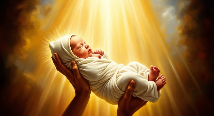 A Gift from Above: Bible Verses for a Newborn Baby