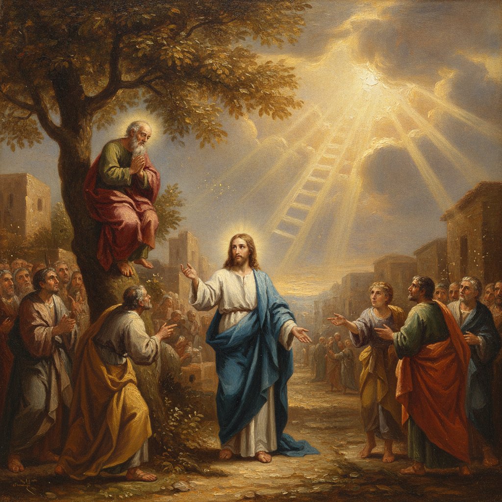 Bible verse for zacchaeus story
