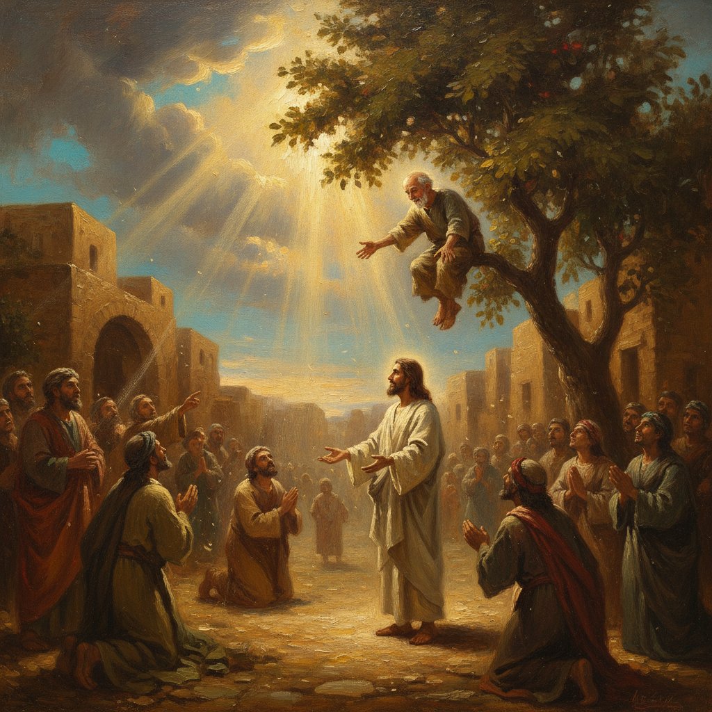 Bible verse for zacchaeus
