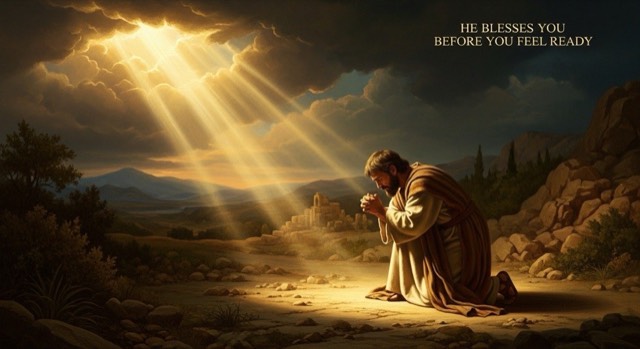 He Blesses You Before You Feel Ready