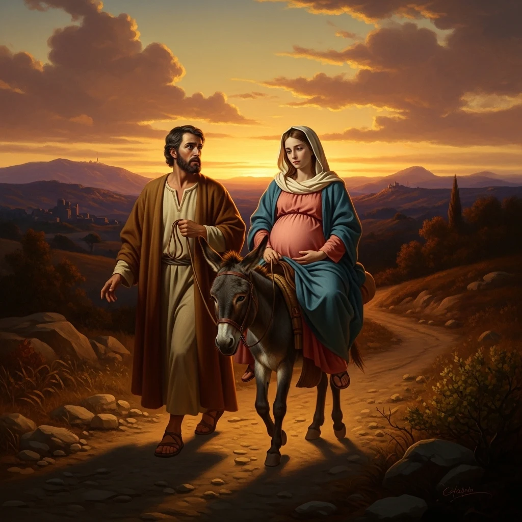 The Journey to Bethlehem · Grace Notes Ministries illustration