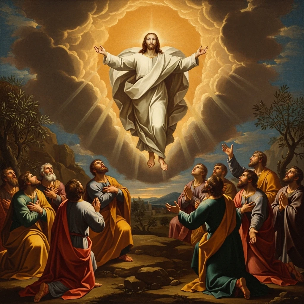 The Ascension — classical devotional oil painting