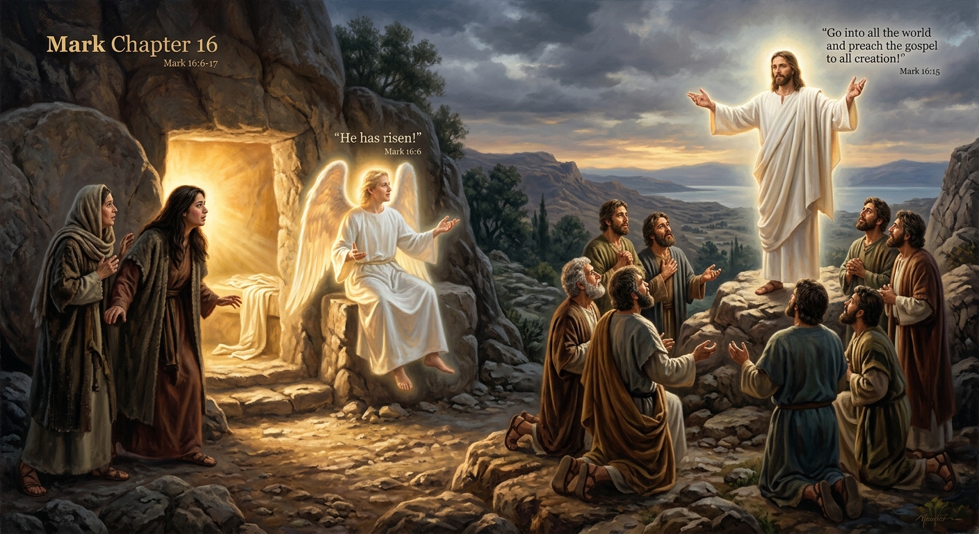 Mark 16 Biblical Illustration