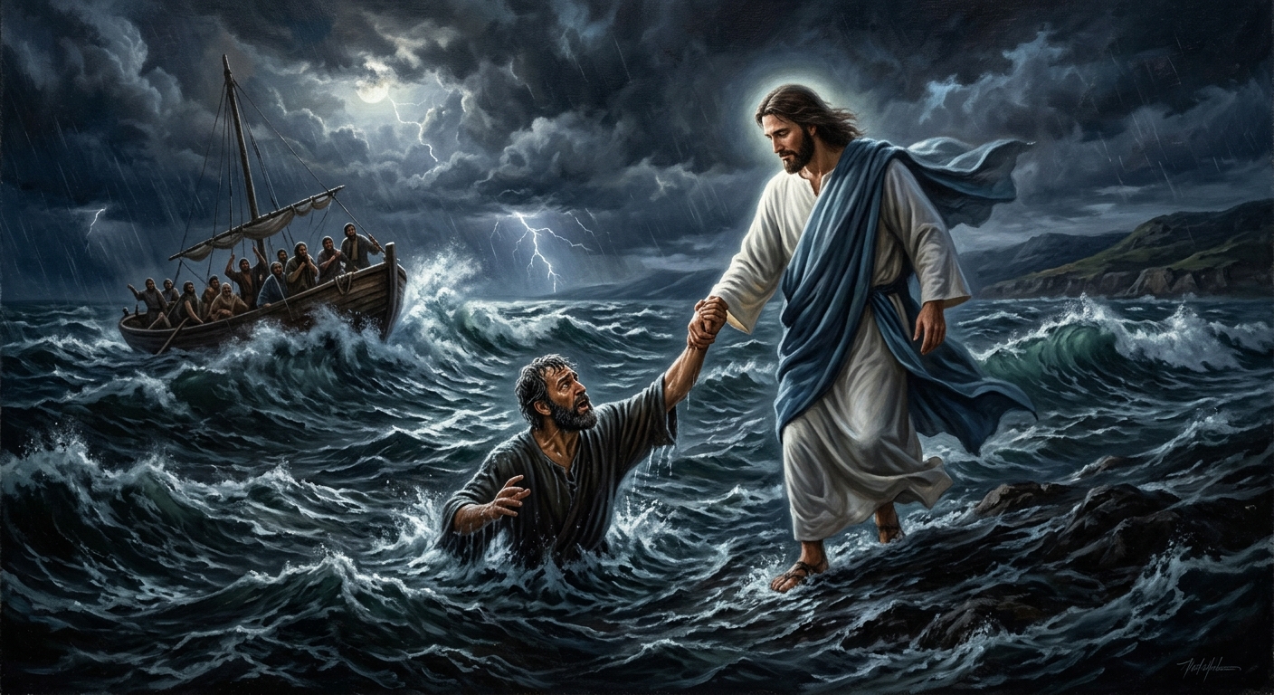 Matthew 14 Biblical Illustration