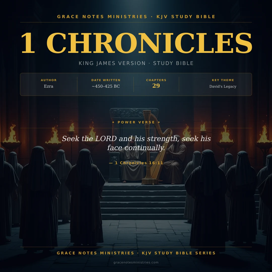 1 Chronicles KJV Study Bible Infographic