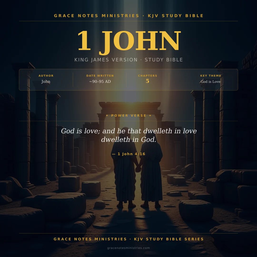 1 John KJV Study Bible Infographic