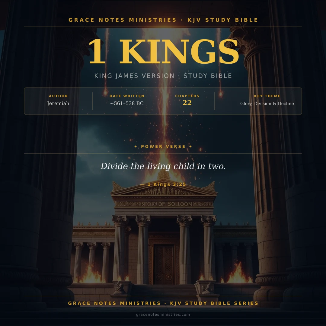 1 Kings KJV Study Bible Infographic