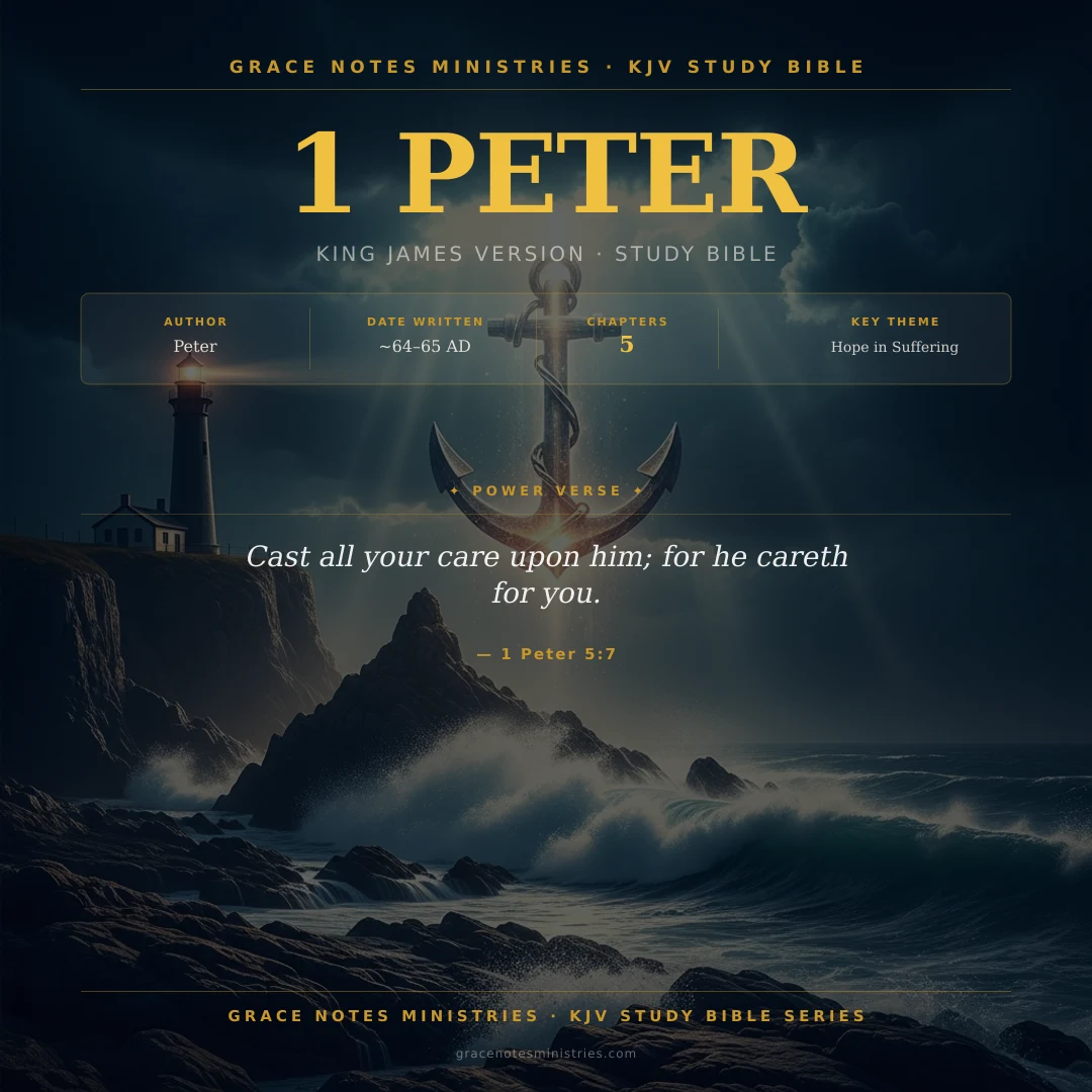 1 Peter KJV Study Bible Infographic