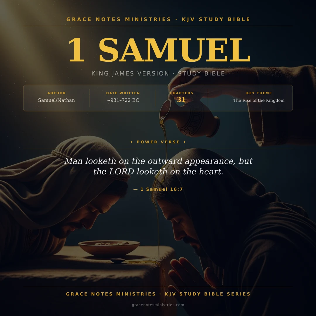 1 Samuel KJV Study Bible Infographic