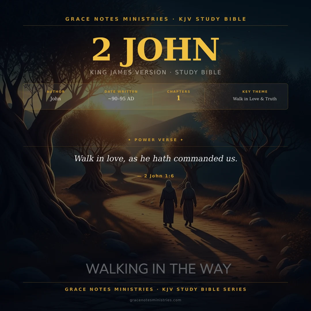 2 John KJV Study Bible Infographic