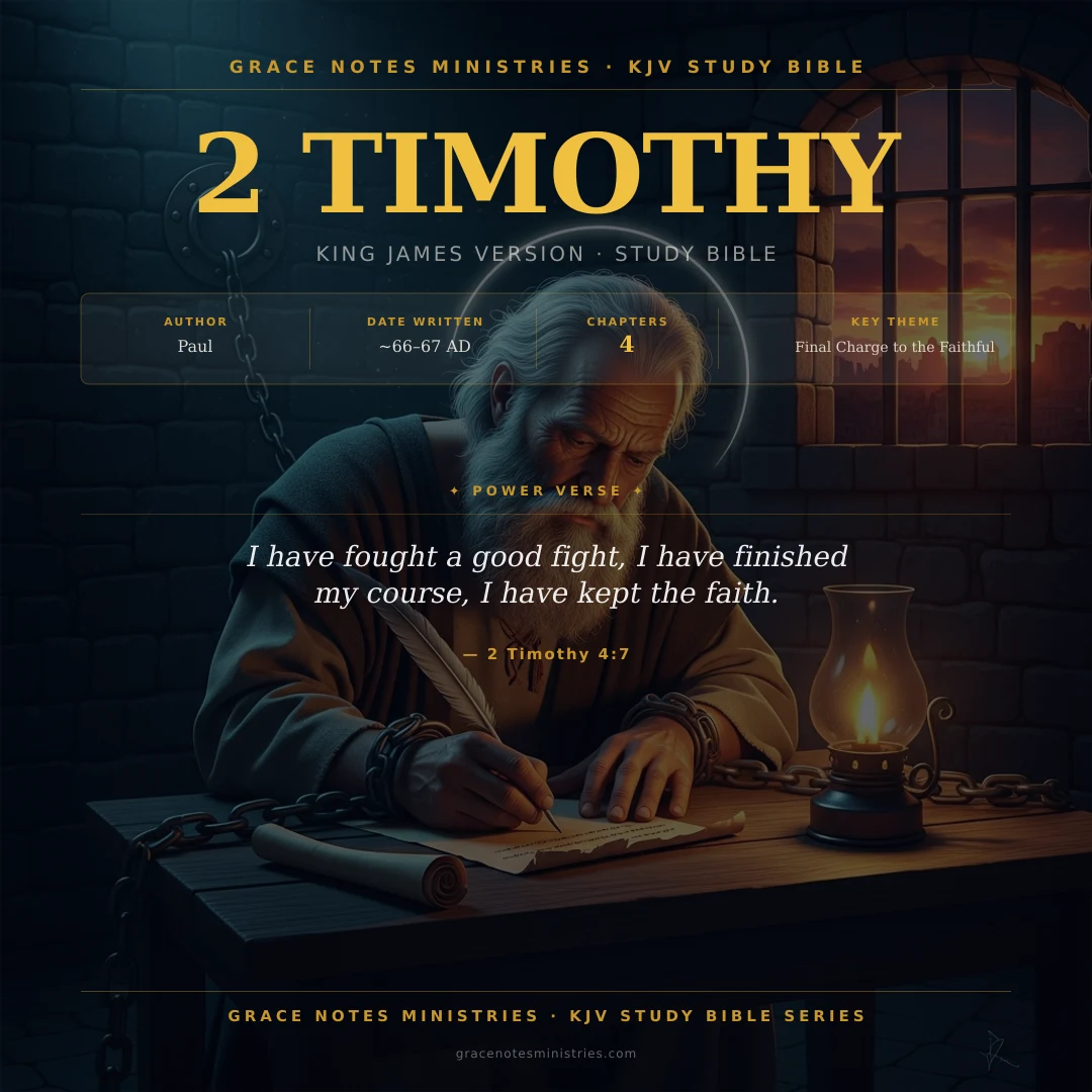 2 Timothy KJV Study Bible Infographic