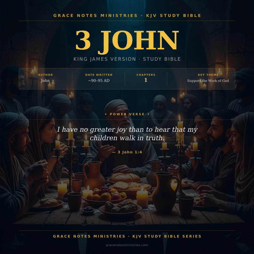 3 John KJV Study Bible Infographic