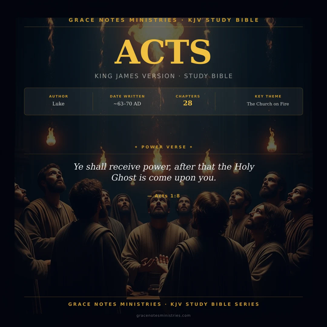 Acts KJV Study Bible Infographic