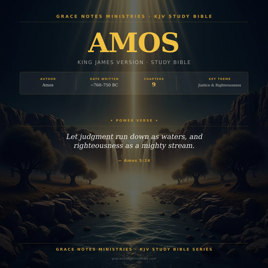 Amos KJV Study Bible Infographic