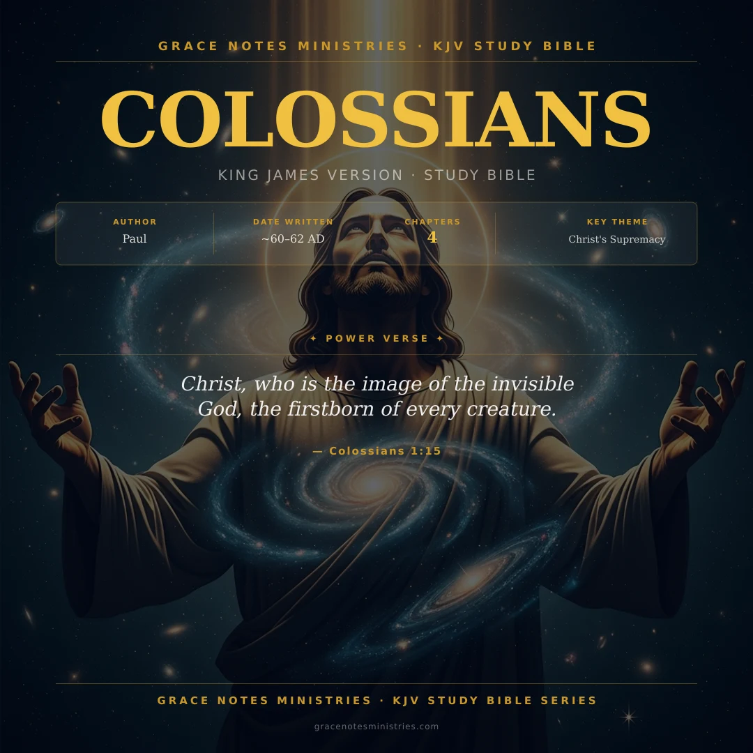 Colossians KJV Study Bible Infographic