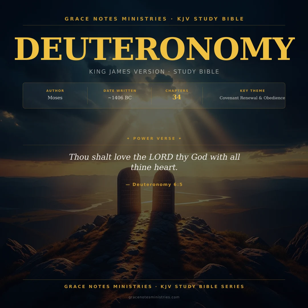 Deuteronomy KJV Study Bible Infographic