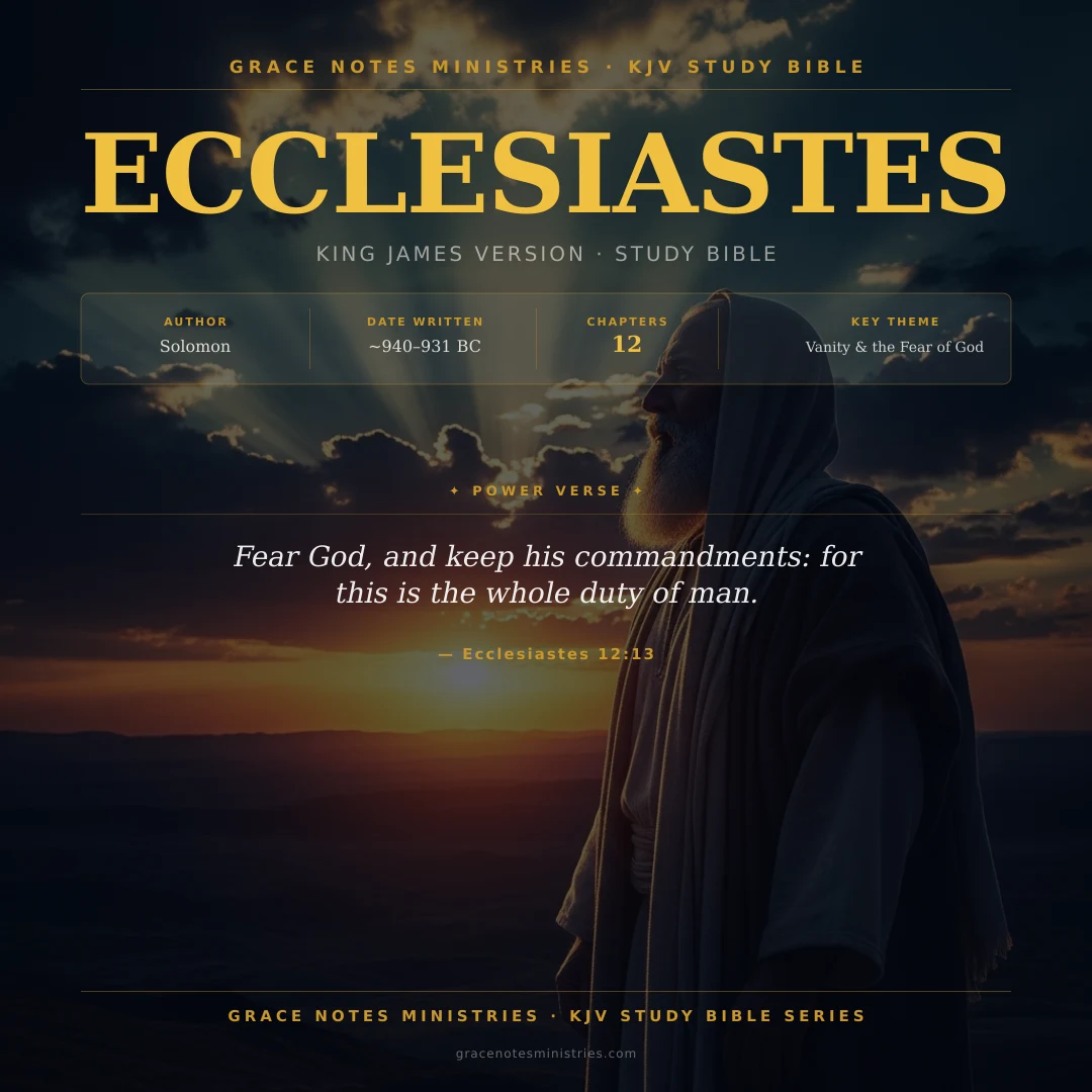 Ecclesiastes KJV Study Bible Infographic