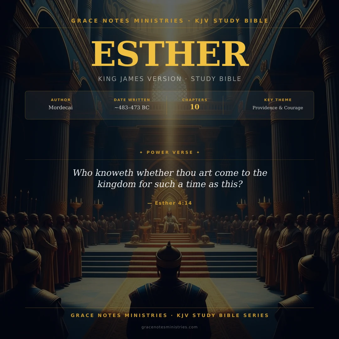 Esther KJV Study Bible Infographic