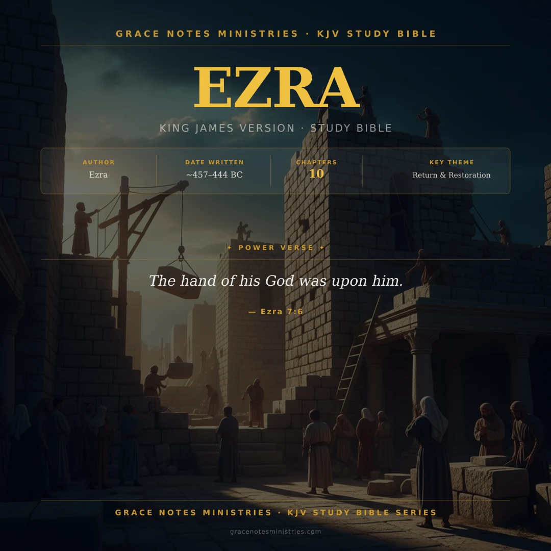 Ezra KJV Study Bible Infographic