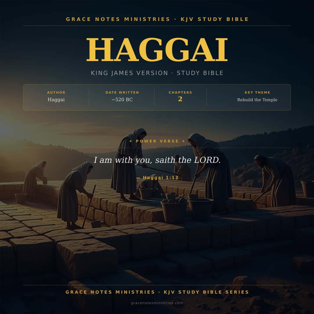 Haggai KJV Study Bible Infographic