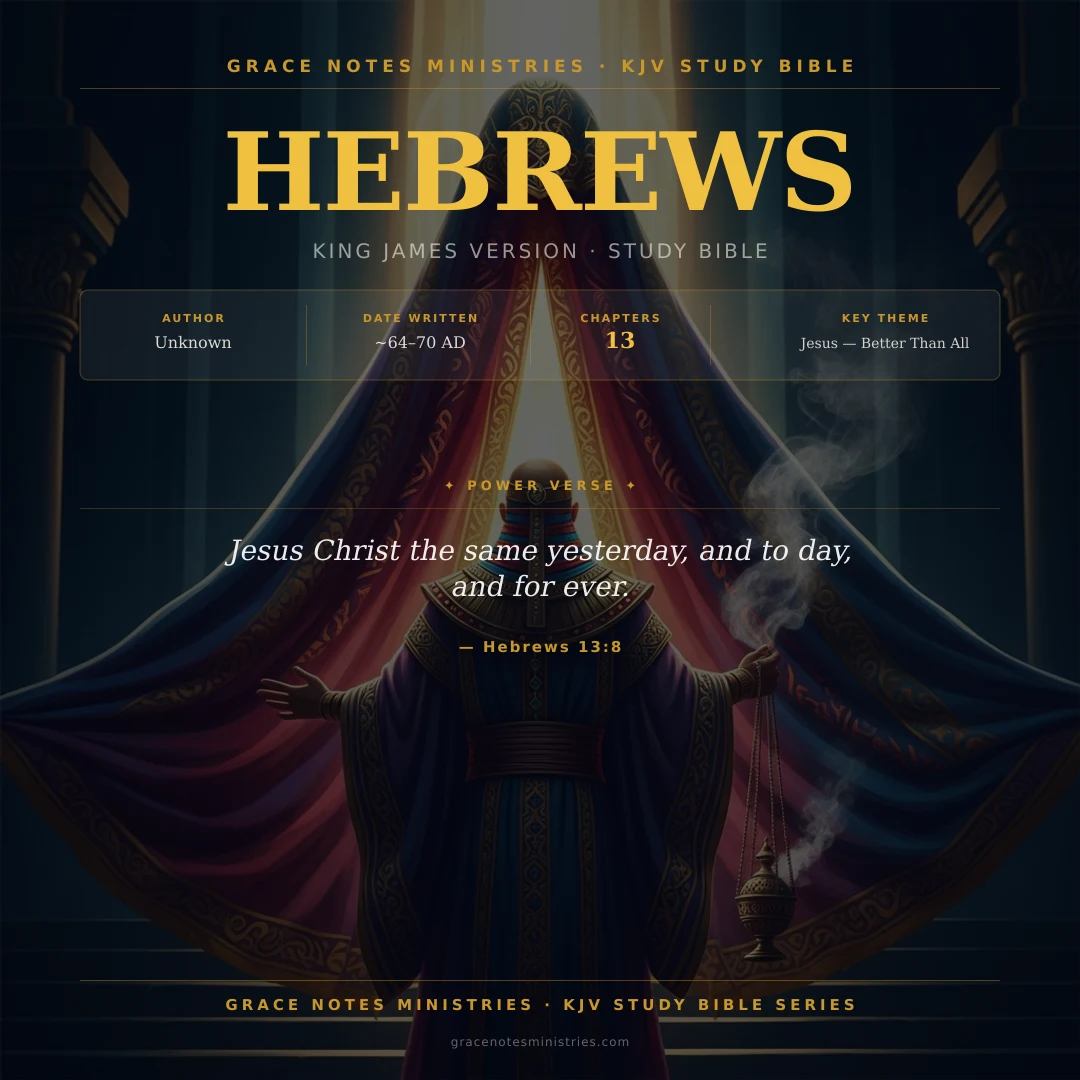 Hebrews KJV Study Bible Infographic