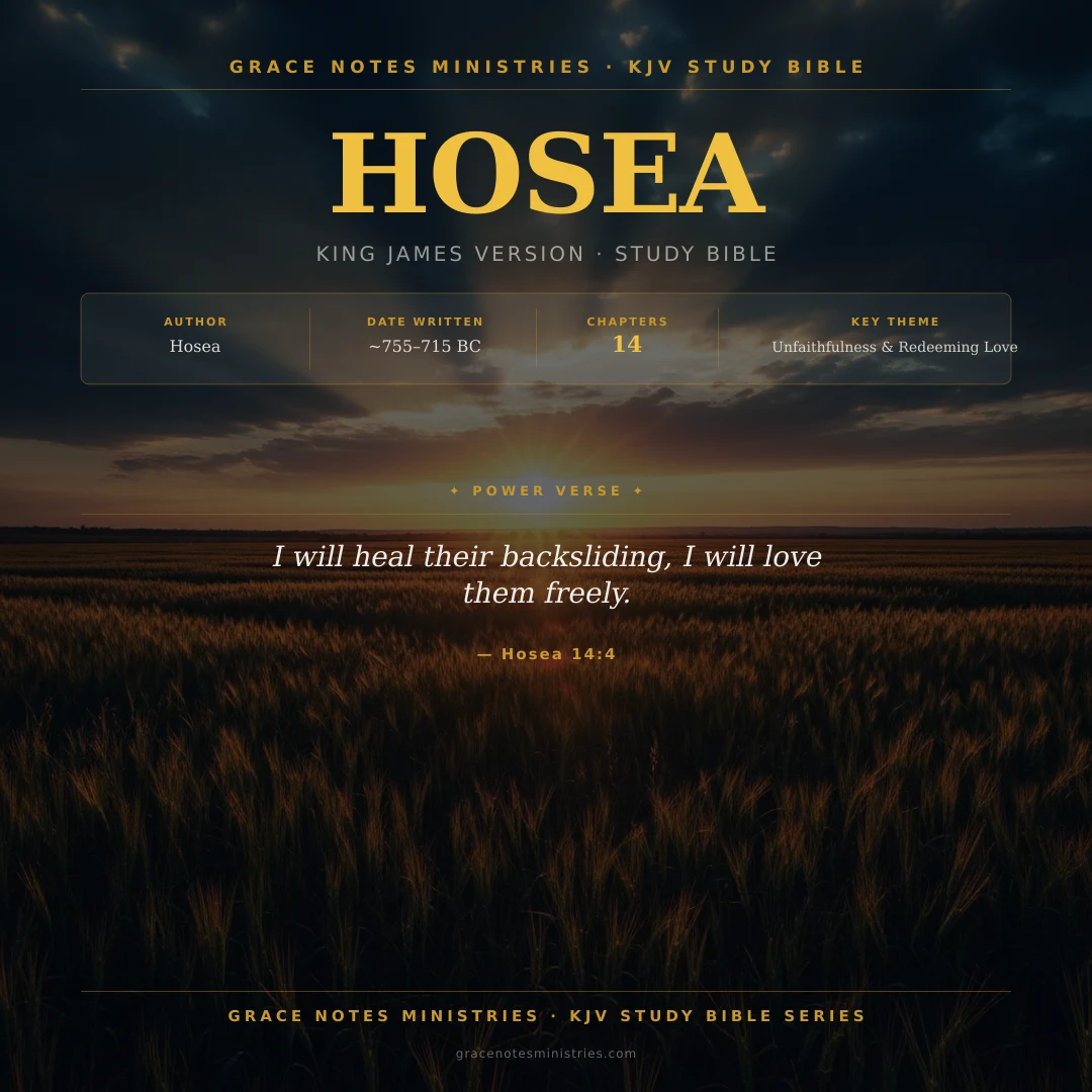 Hosea KJV Study Bible Infographic