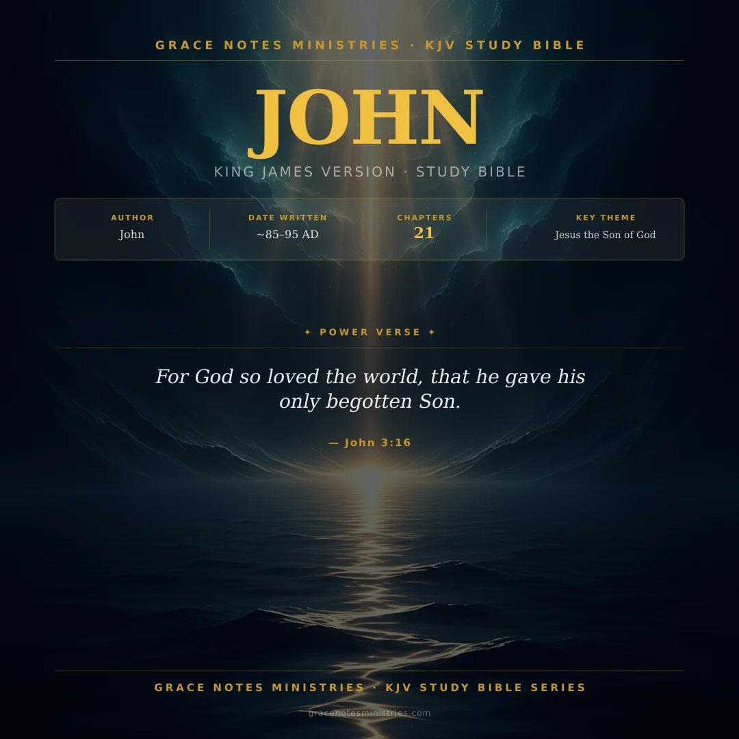 John KJV Study Bible Infographic