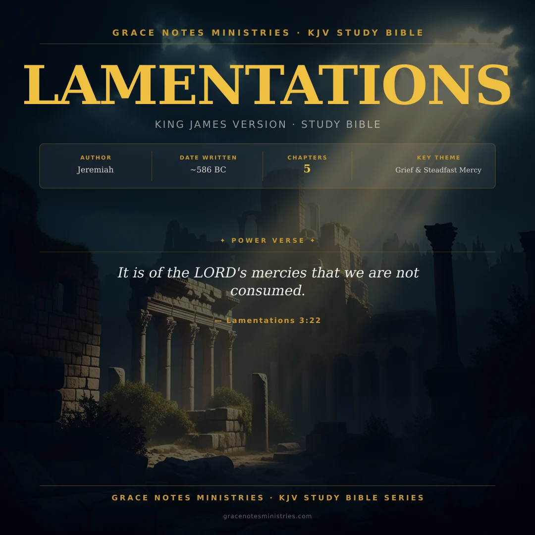 Lamentations KJV Study Bible Infographic
