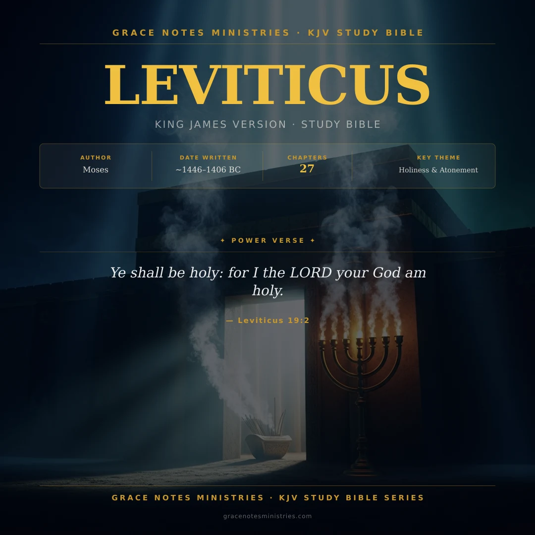 Leviticus KJV Study Bible Infographic
