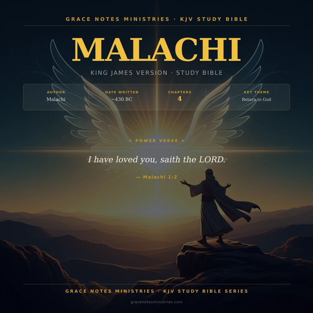 Malachi KJV Study Bible Infographic