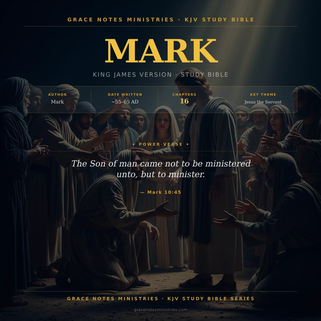Mark KJV Study Bible Infographic