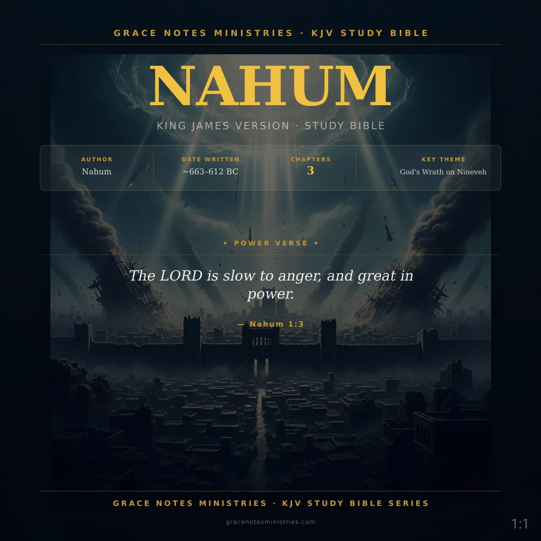 Nahum KJV Study Bible Infographic