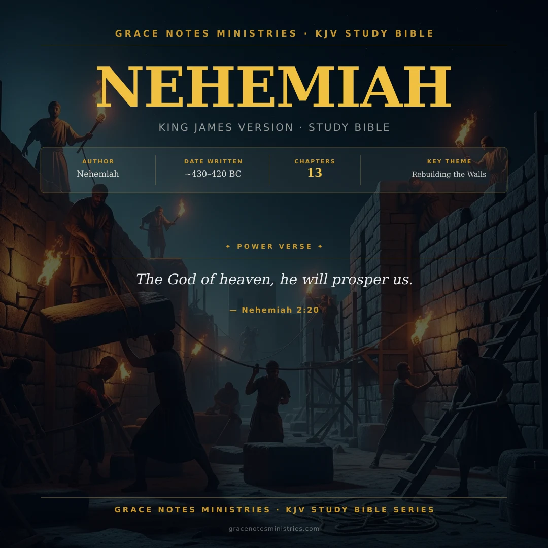 Nehemiah KJV Study Bible Infographic