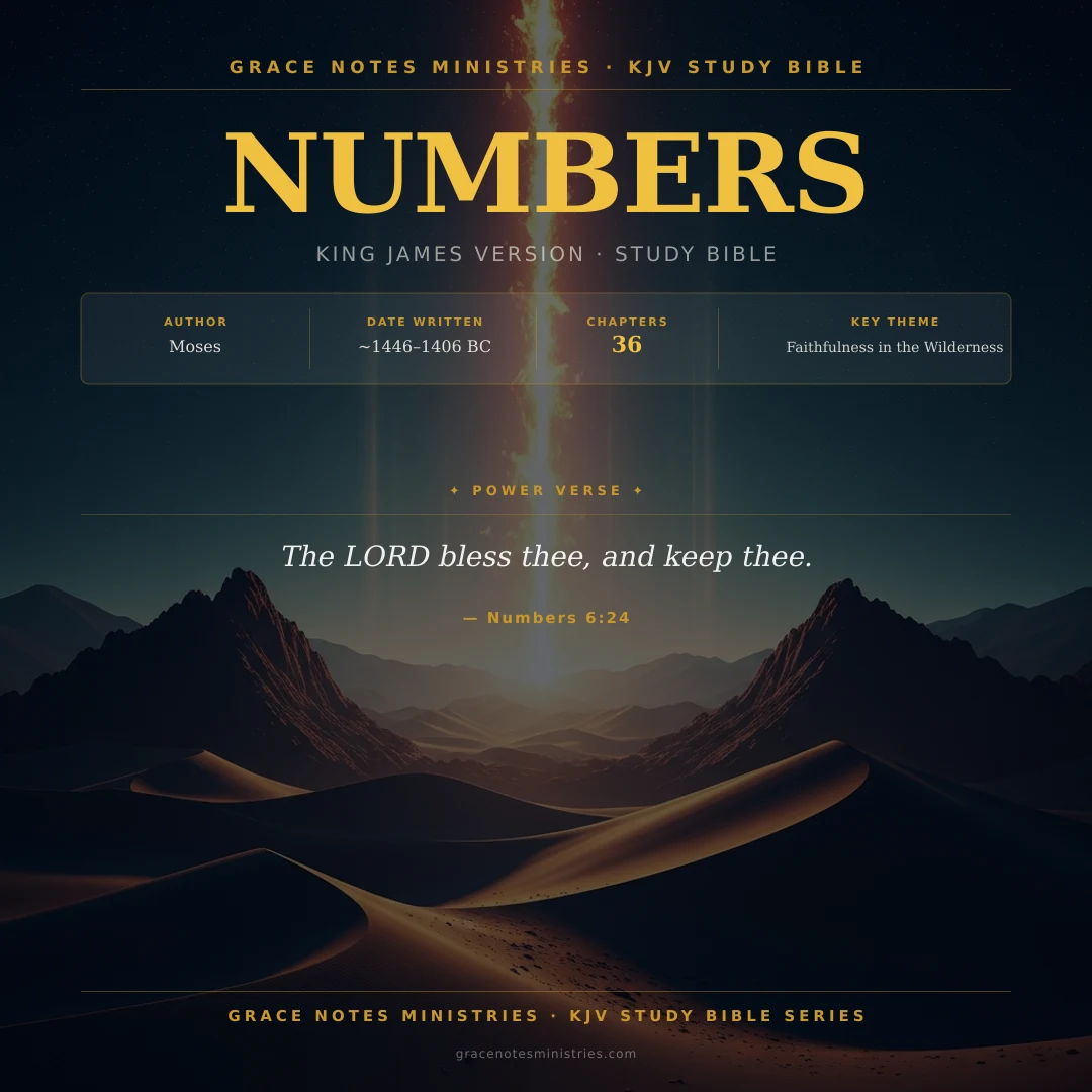 Numbers KJV Study Bible Infographic