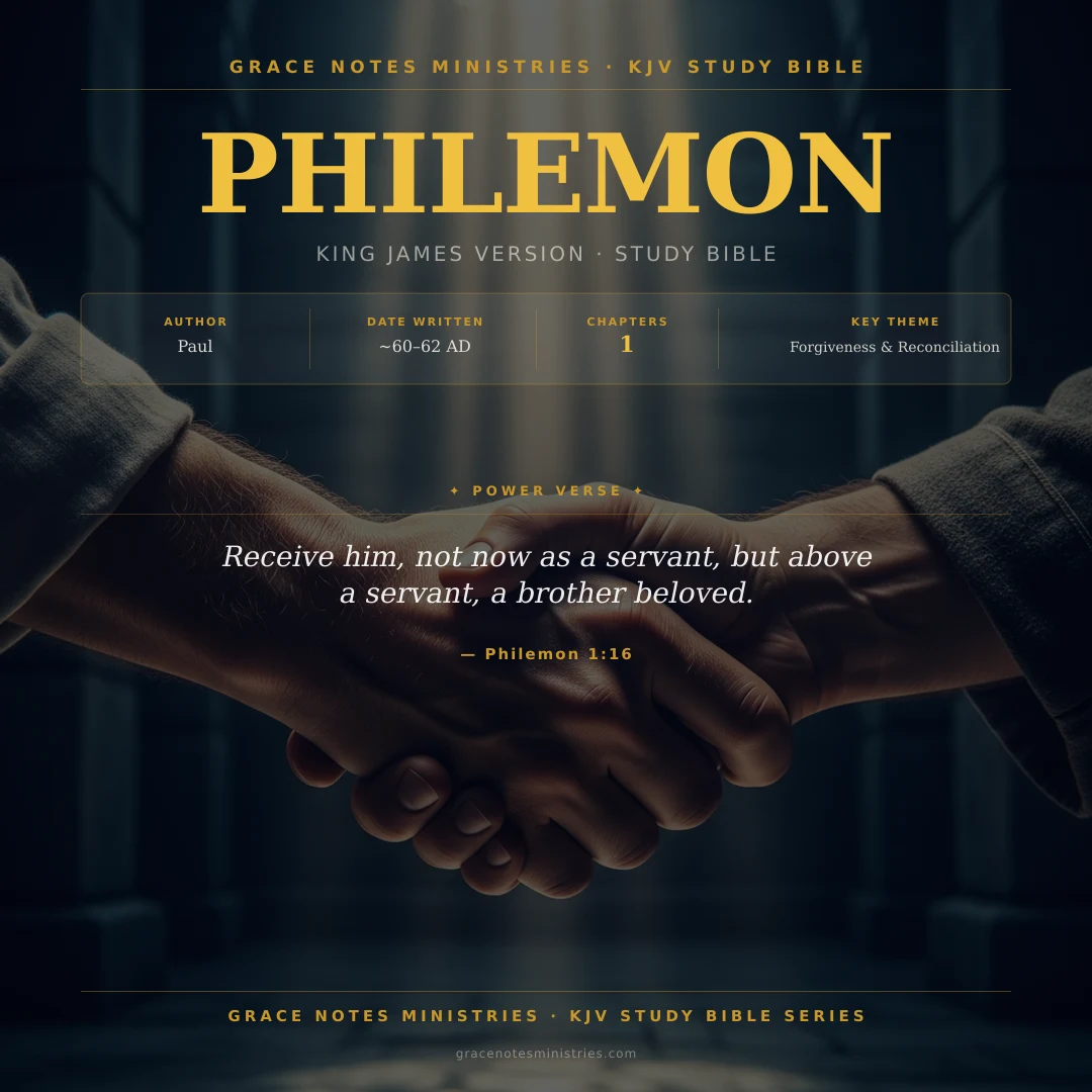 Philemon KJV Study Bible Infographic