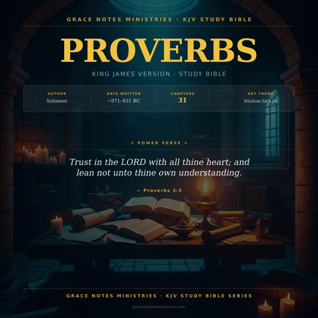 Proverbs KJV Study Bible Infographic