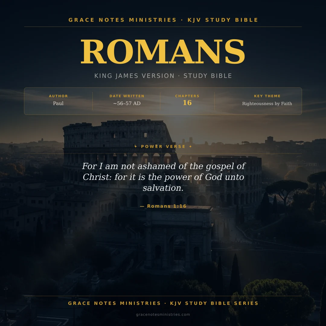 Romans KJV Study Bible Infographic
