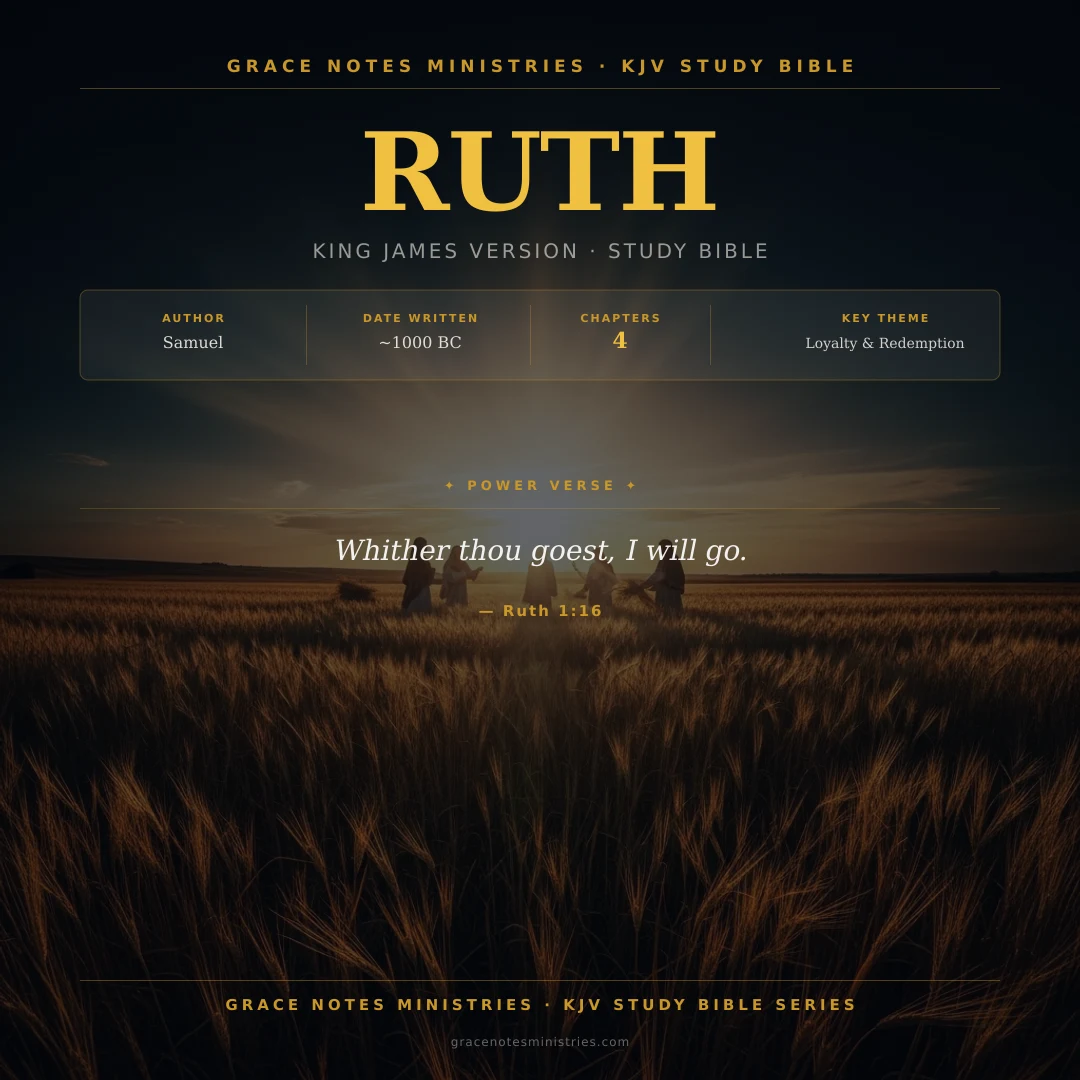 Ruth KJV Study Bible Infographic