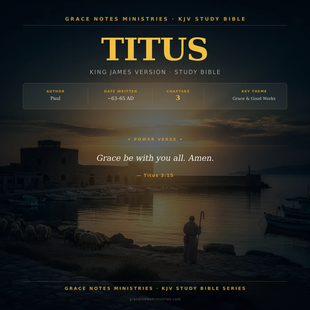 Titus KJV Study Bible Infographic