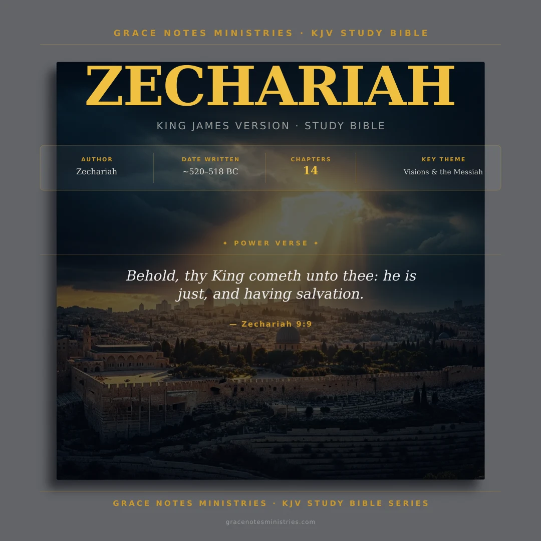 Zechariah KJV Study Bible Infographic