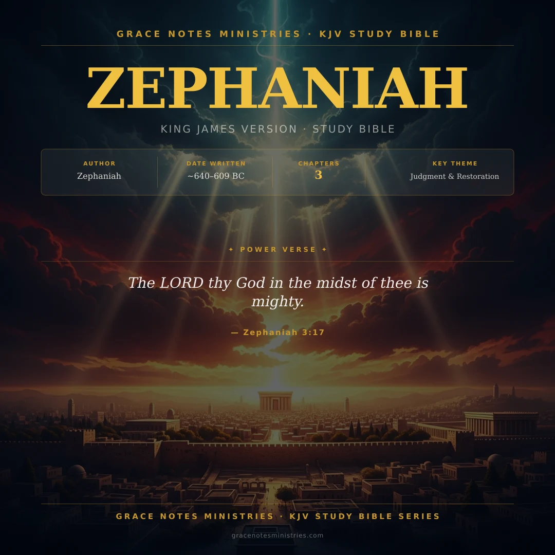 Zephaniah KJV Study Bible Infographic